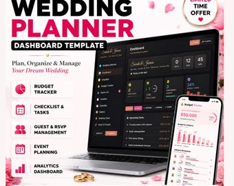 Interactive Wedding Planner , Animated Wedding Management Tool, Budget Tracker Web App