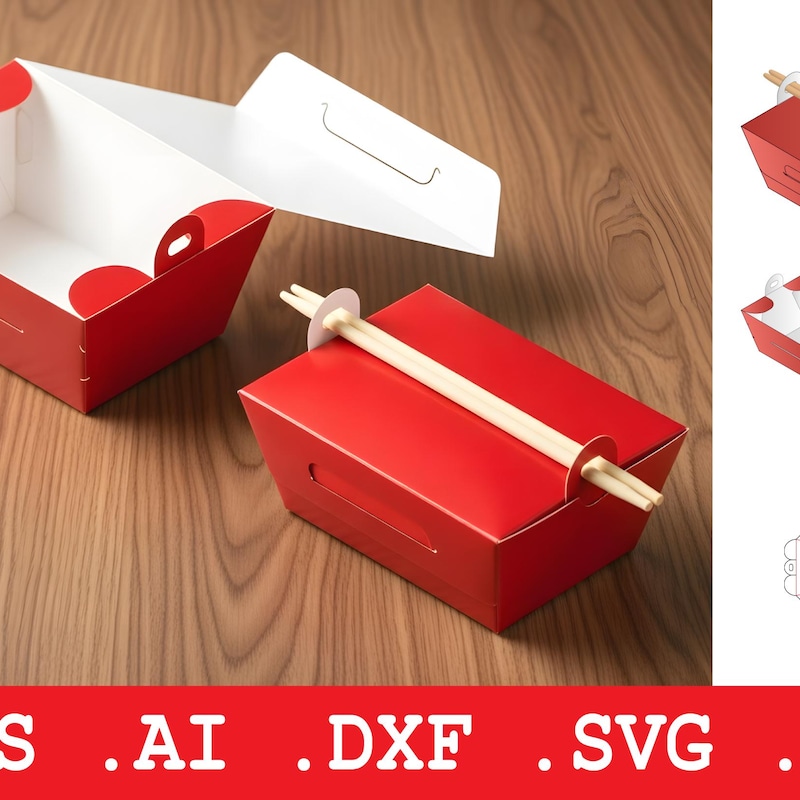 Boxed Pdf Asian Box Food - Etsy