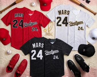 Personalized Mars Hooligans Baseball Jersey – Custom Name Number 24K Shirt