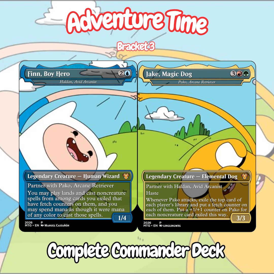 Adventure Time - Complete Commander Deck - Full 100 Cards + Token ...
