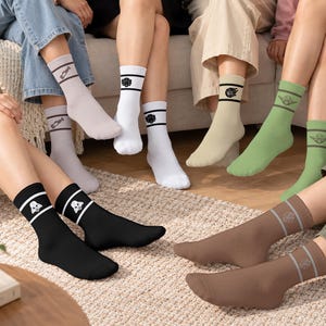 Inspired Star Wars Characters Socks, Dark Vader Han Solo Yoda Chewbacca Christmas Socks Gift for Fan Men Women