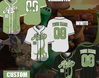 Personalized The Good Dinosaur Characters Baseball Jersey Arlo Sport Jersey Disney Family Shirts Matching Team Outfit Birthday Gift