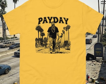 Y2K PAYDAY Gangster T-Shirt, GTA Style Unisex Gaming Streetwear