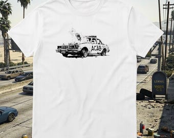Y2K GTA Inspired ACAB Unisex T-Shirt, Retro Street Graphic, Gamer Streetwear Tee