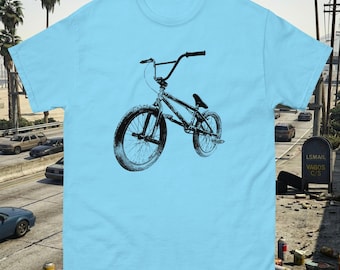 Y2K GTA Inspired BMX Unisex T-Shirt, Retro Gaming Streetwear Bike Graphic Tee