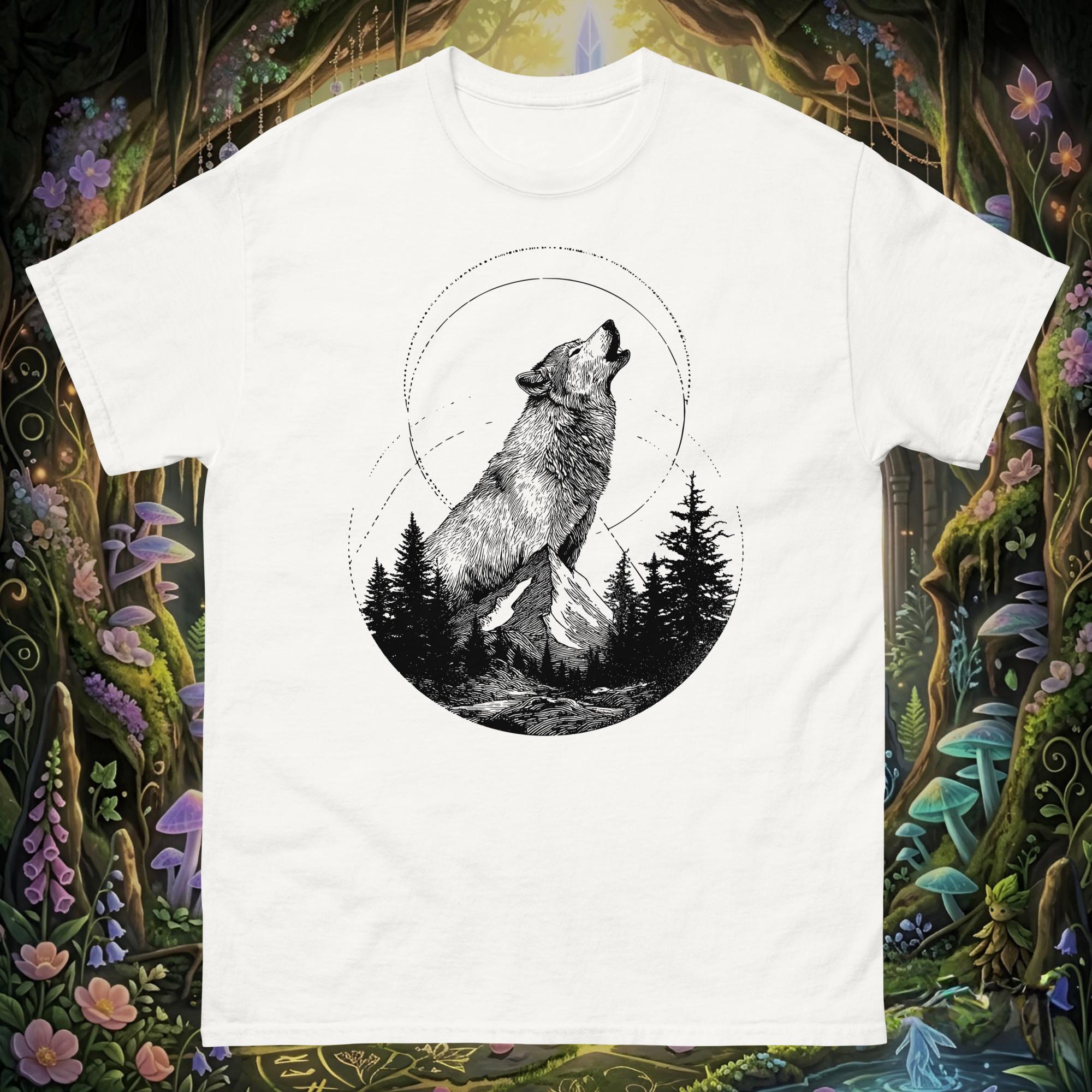 Witcher Inspired Wolf Unisex T-Shirt, Dark Fantasy Graphic Tee, Gift for Him, Gamer Gift