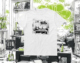 Y2K GTA Inspired Safehouse Unisex T-Shirt, Retro Street Sketch Graphic Tee