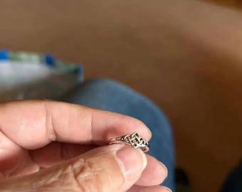 925 Sterling Silver Celtic Knot Ring – Minimalist Infinity Band Irish Promise Jewelry