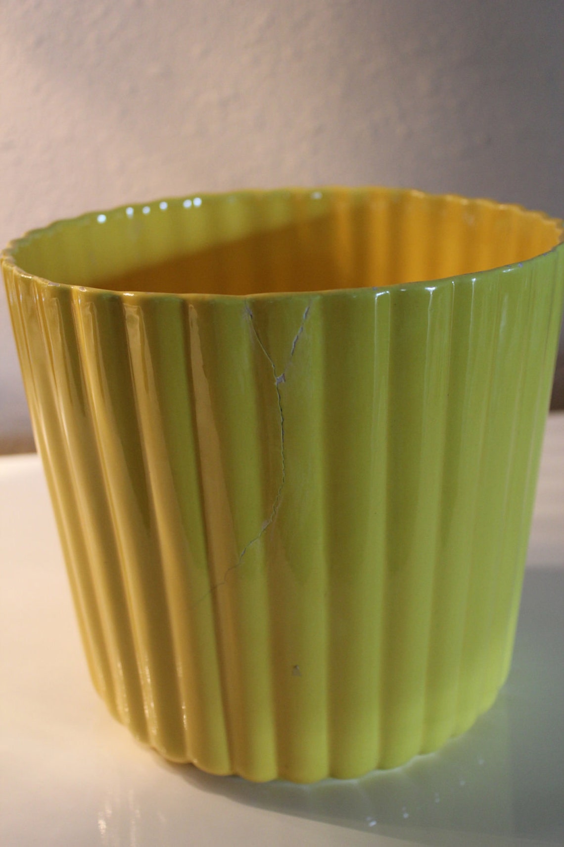 Cheery Yellow Ceramic Kitchen Canisters Set of 4 Etsy