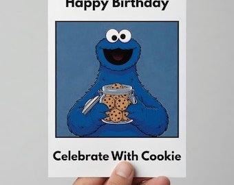 Verjaardagskaart Koekjesmonster