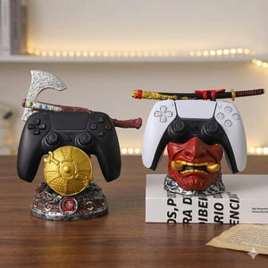 Devil Warrior Controller Stand, Sword Hand Mount For PS5, PS4, Xbox, Switch Desk Accessory