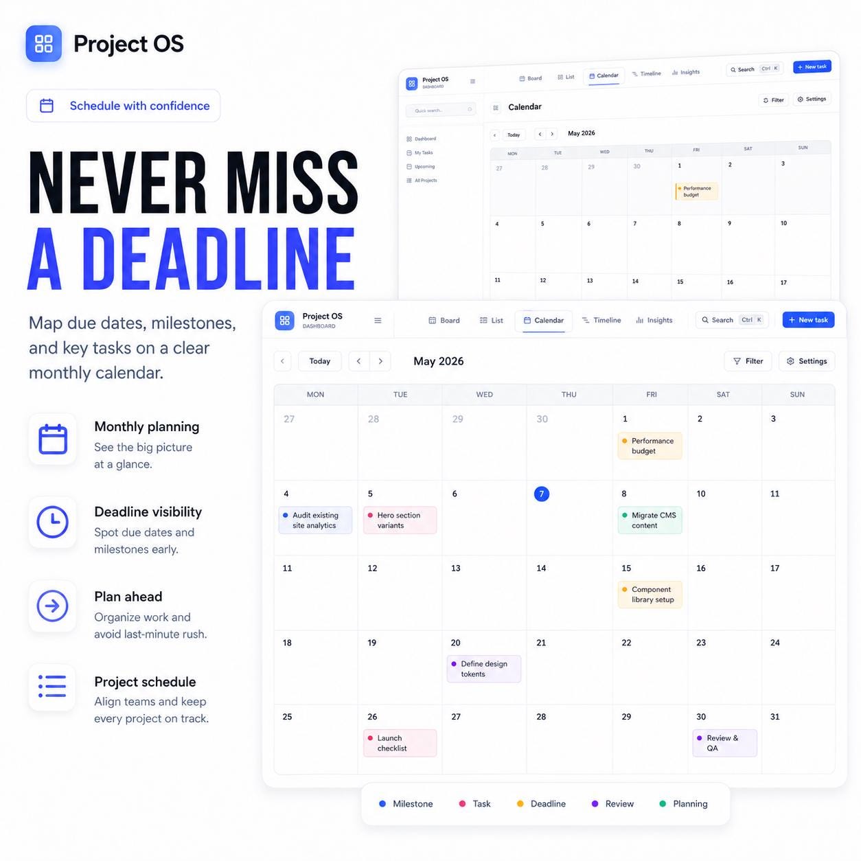 Project OS Dashboard – Offline Project Manager With Kanban, Gantt ...