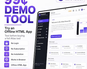 Atlas Demo Kit, Interactive HTML Tool Preview (Digital Product)