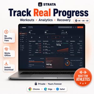 Layer Workout Log – Online Fitness Tracker für Stärke, Laufen & Body Stata