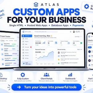 Aplicación web empresarial personalizada / Portal de clientes, panel de control, CRM, pagos (HTML)