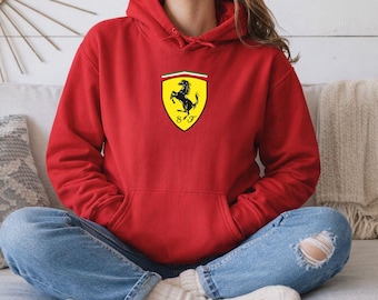 Ferrari Hoodie, Ferrari Race Sweatshirt, Scuderia Ferrari Hoodie, Ferrari Team Sweatshirt, Car Race Shirt