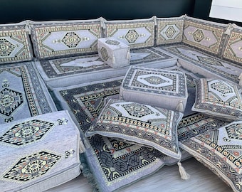 U shape Floor Sofa, Arabic Majlis Sofa , Sectional sofa, Arabic Majlis Sofa , Floor Couch, Sturdy Sofa , Modular Sofa , Moroccan Couch