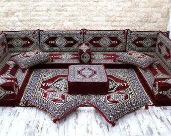Arabic Majlis Sofa , U shape Floor Sofa, Floor Couch ,  ,Sectional sofa, Floor Cushion Daybed, Floor Seating Sofa , Moroccan sofa