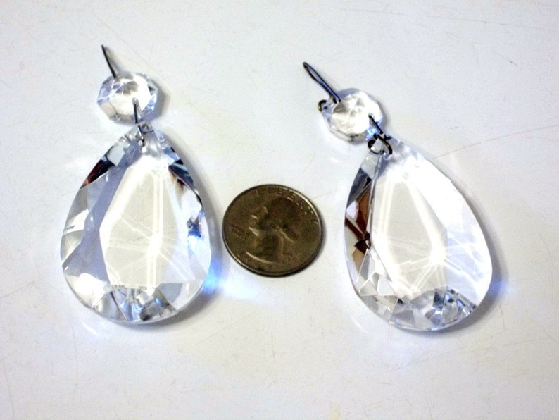 Excellent Quality 2 Chandelier Crystal Teardrops Set of TEN 10 image 2