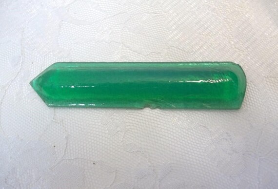 Tiffany Studios Green Favrile Glass Chandelier Crystal Prism Image 0