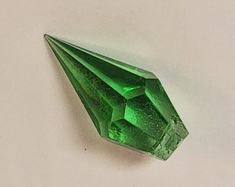 Tiny Green Spear Point Chandelier Crystals