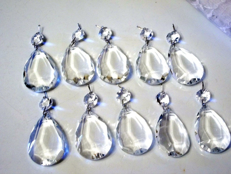 Excellent Quality 2 Chandelier Crystal Teardrops Set of TEN 10 image 5