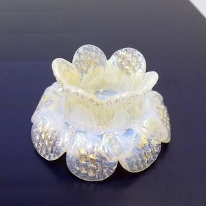 Vintage Murano Kronleuchter Blume mit 24K Gold