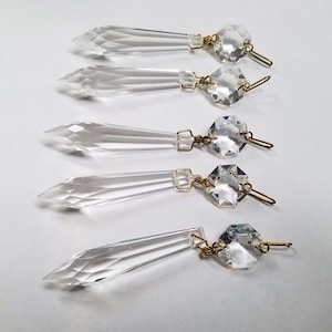 Set of Five 2&quot; Excellent Quality Chandelier Crystal Prism U drop Spears