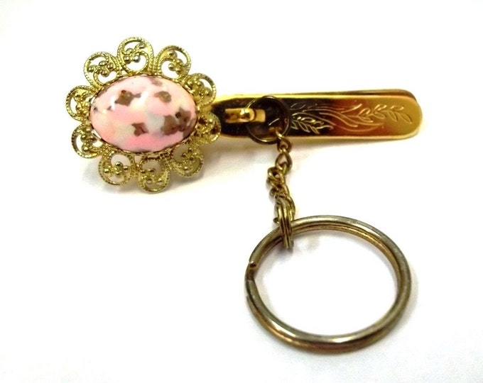 Kings Key Finder Keychain Vintage Purse Clip on Key Holder Mid Century