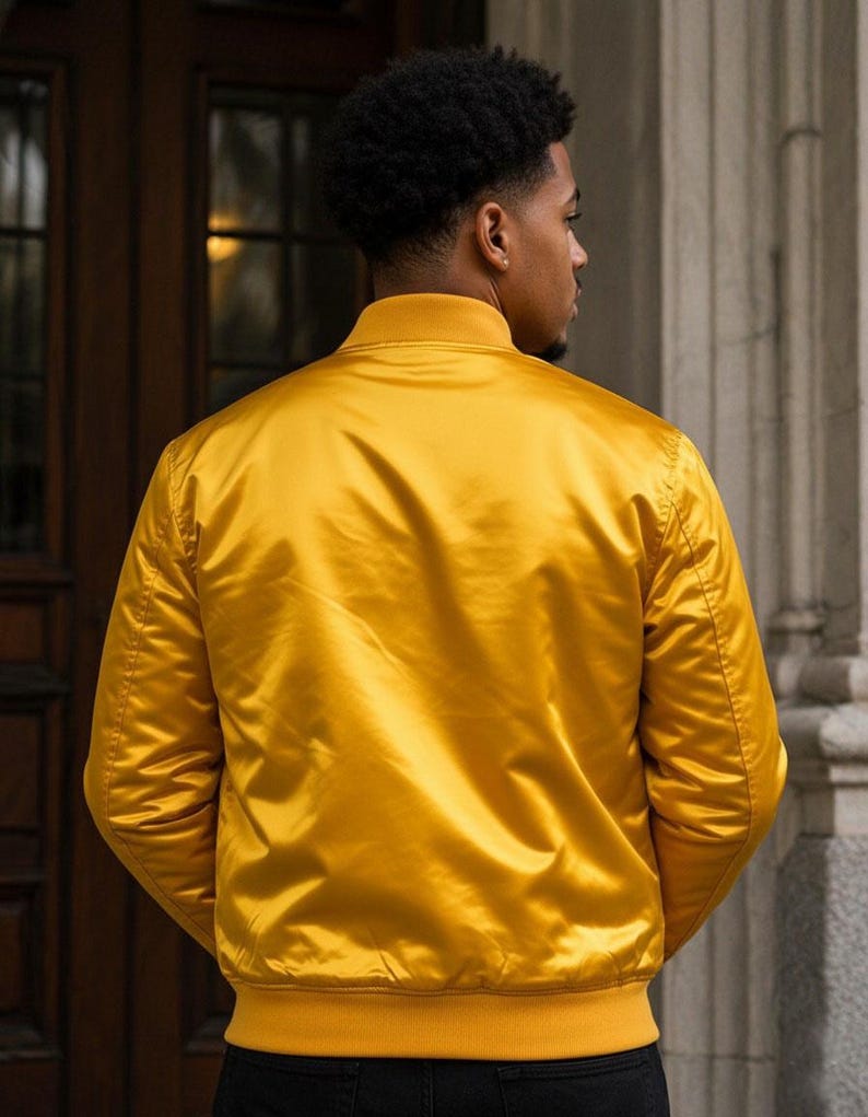 Lambda Upsilon Lambda Custom Greek Letter Satin Jacket | Fraternity & Sorority Embroidered Bomber Jacket | Personalized Greek Apparel