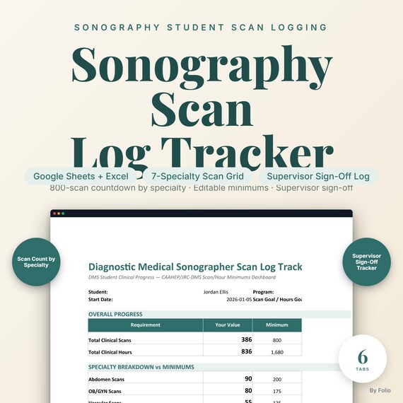 Sonography Clinical Scan Log Tracker