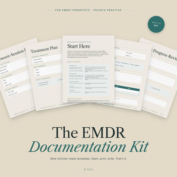 EMDR Session Documentation Kit