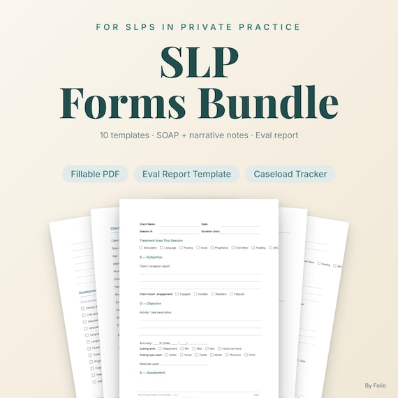 SLP Private Practice Forms Bundle