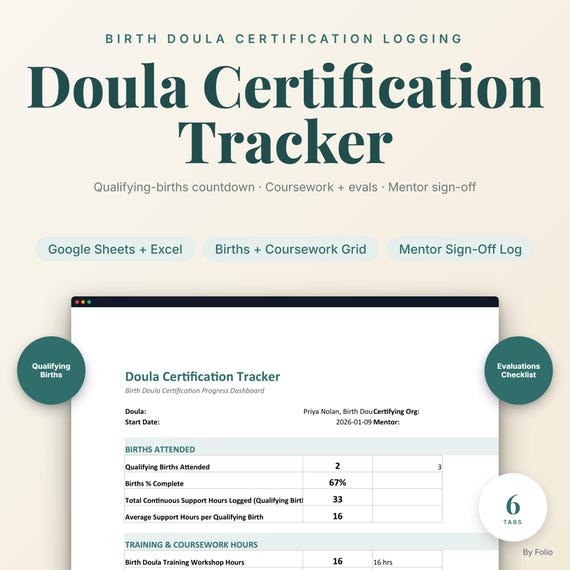 Doula Certification Tracker