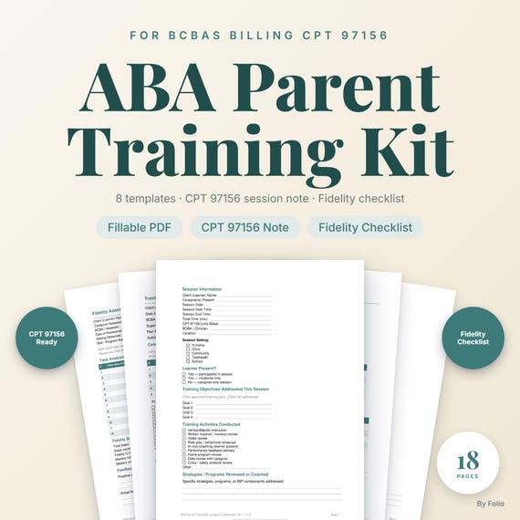 ABA Parent Training Documentation Kit
