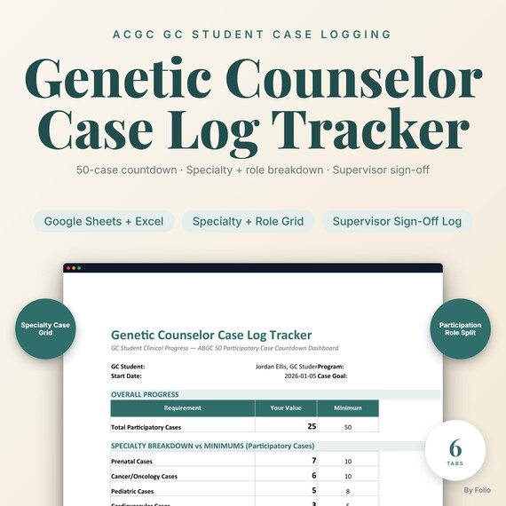 Genetic Counselor Case Log Tracker
