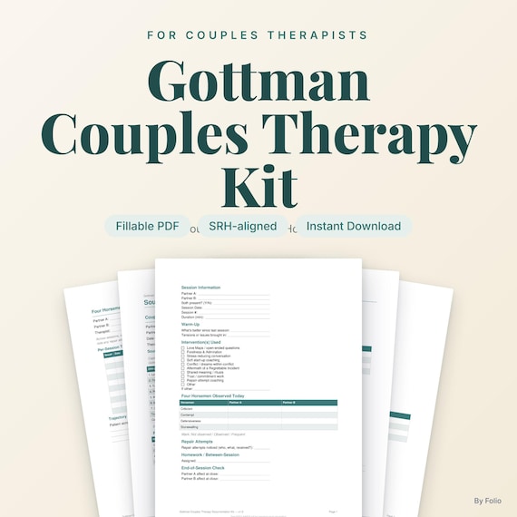 Gottman Couples Therapy Session Notes Template