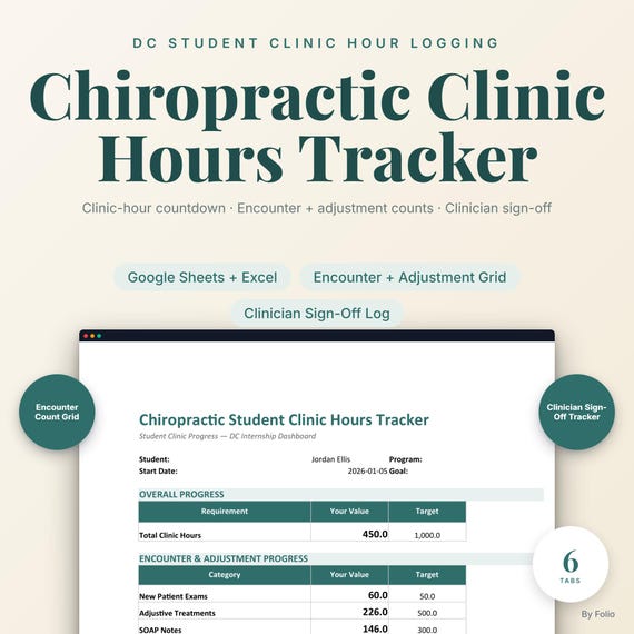 Chiropractic Student Clinic Hours Tracker
