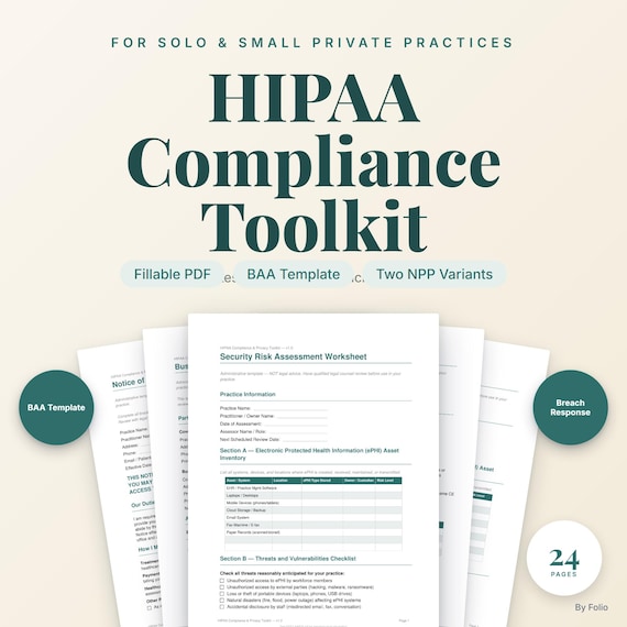 HIPAA Privacy Toolkit for Private Practice
