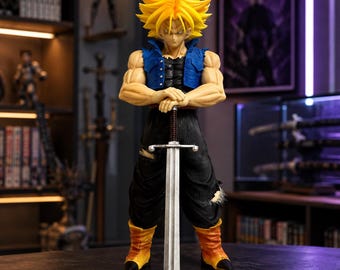 Future Trunks Anime Figure Dragon Ball Z 25cm Super Saiyan Collectible Statue PVC Desk Decor Manga Gift Room Display Model