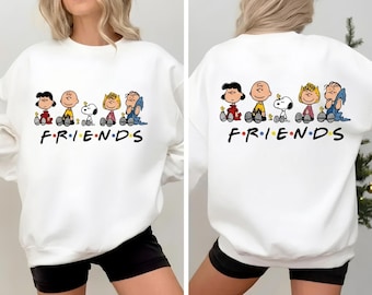 Snoopy und Freunde SVG, Retro Cartoon-Dateien, süße Hundefreunde DXF PNG Bundle, Cricut Cut Dateien digitaler Download