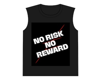 No Risk No Reward Performance mouwloos T-shirt | Motiverende sporttanktop