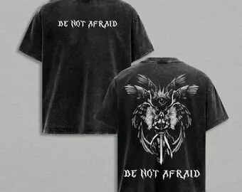 Be Not Afraid Shirt, Christian Angel Graphic Tee, Faith Over Fear Shirt, Biblical Angel Shirt, Christian Streetwear, Religious Graphic Tee