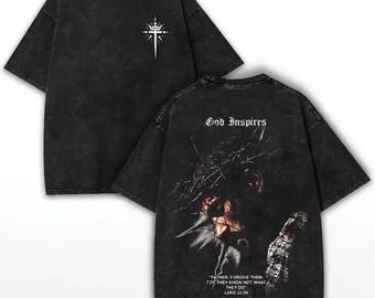 Jesus Forgive Them Shirt, Luke 23 34 Tee, Christian Graphic Shirt, Faith Based Clothing, Religious Streetwear, Bible Verse Tee