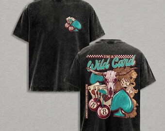 Wild Card Shirt, Western Graphic Tee, Cowboy Vintage Shirt, Ace Of Spades T Shirt, Rodeo Country Music Tee, Texas Western Shirt