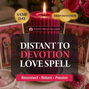Love Reconnection Ritual, Same Day Spiritual Casting for Communication, Warmth and Mutual Closeness