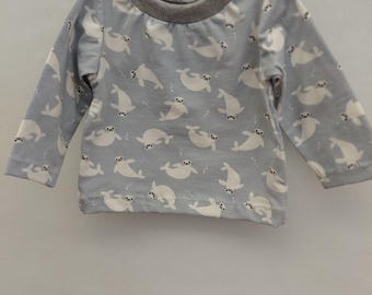 Camiseta de bebé "Focas", talla 56