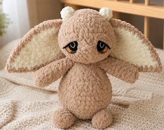 Grumbly Big Ear Plush Crochet Pattern PDF, Cute Amigurumi Plushie Pattern, Beginner Friendly Crochet Toy, Digital Download