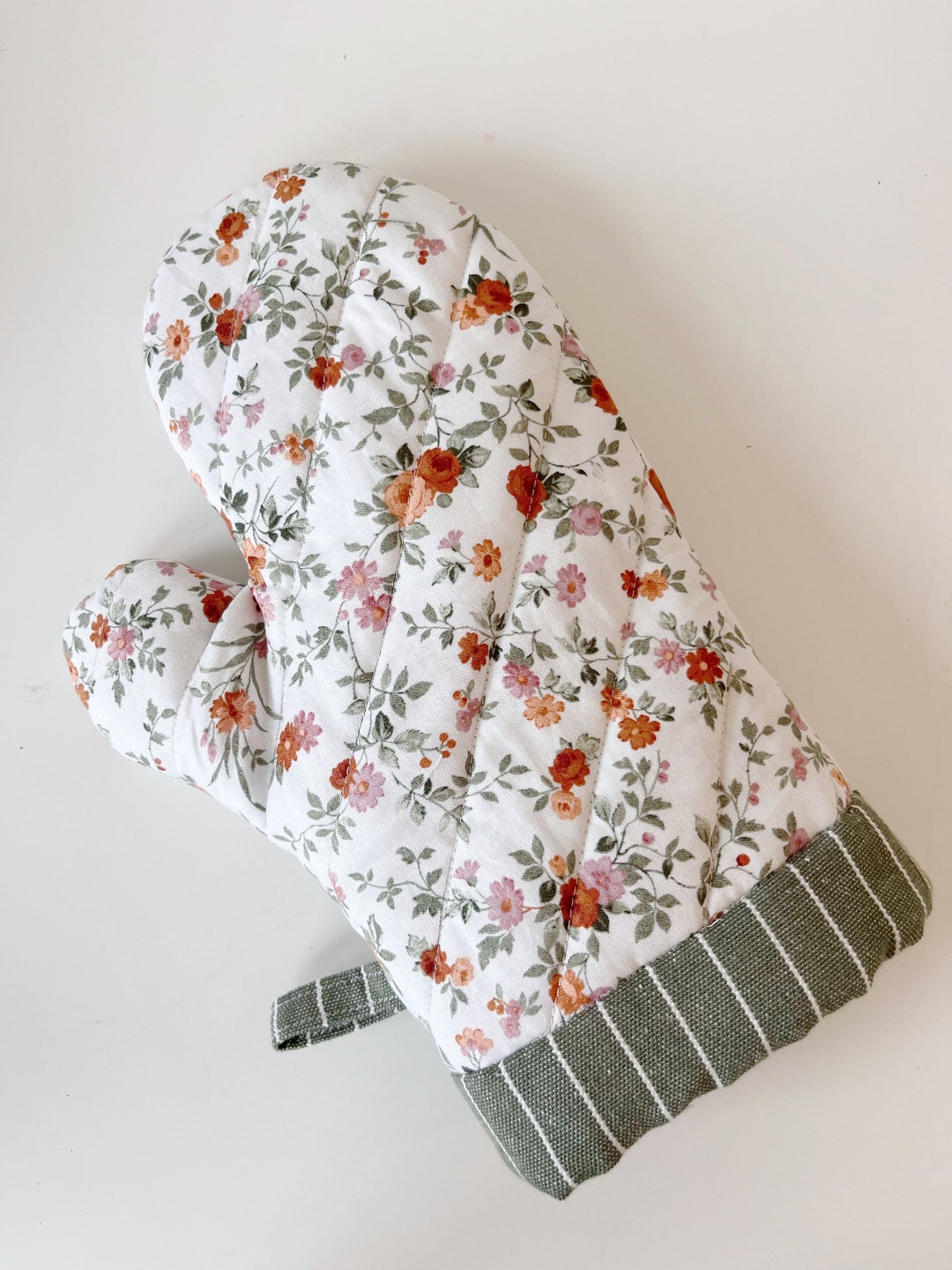 Oven Mitt With Contrast Band Etsy