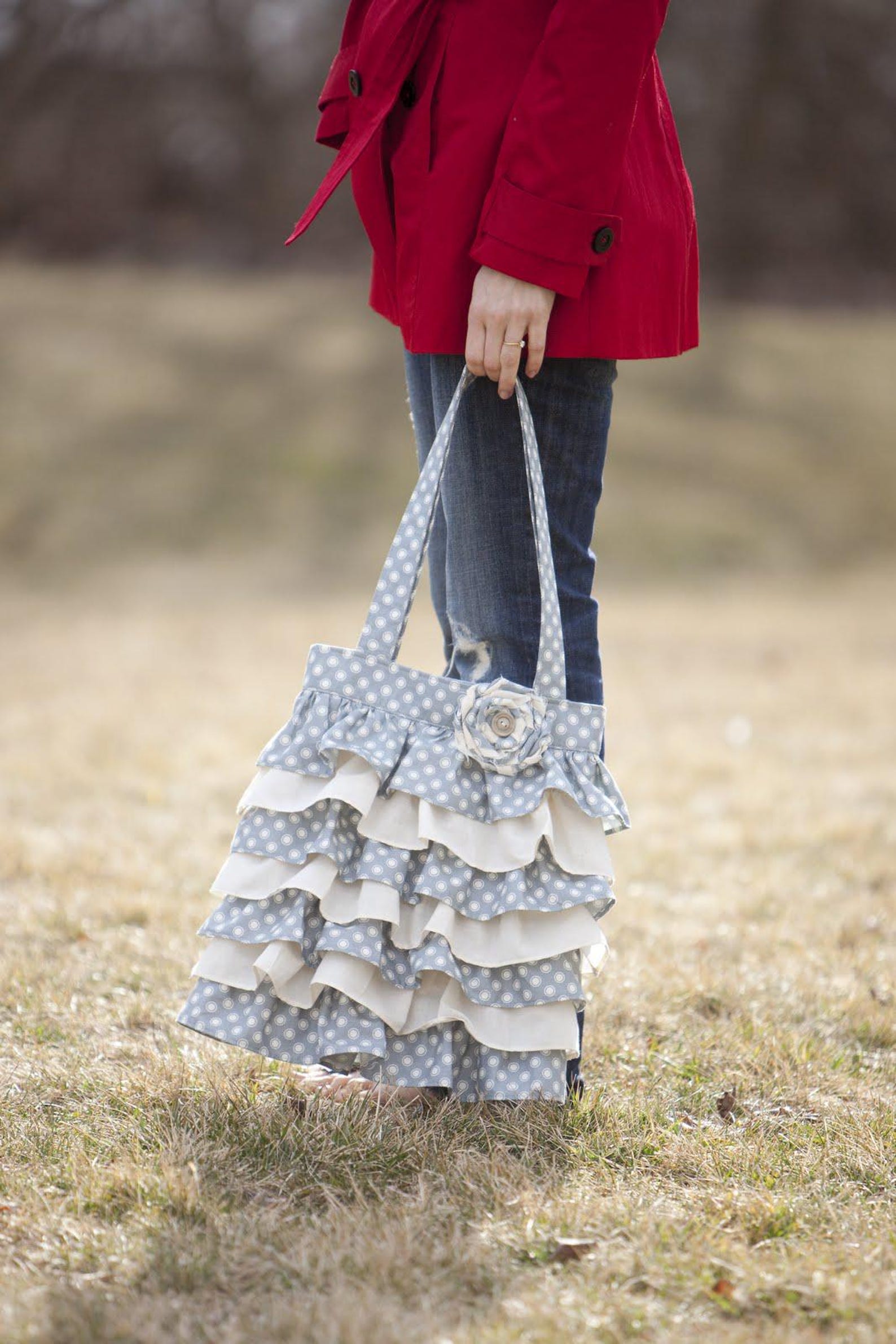 Ruffle Purse Sewing Pattern and Tutorial (instant Download) - Etsy